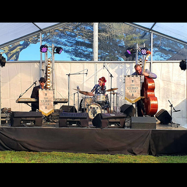 Outdoor band performance Curio Club Christchurch